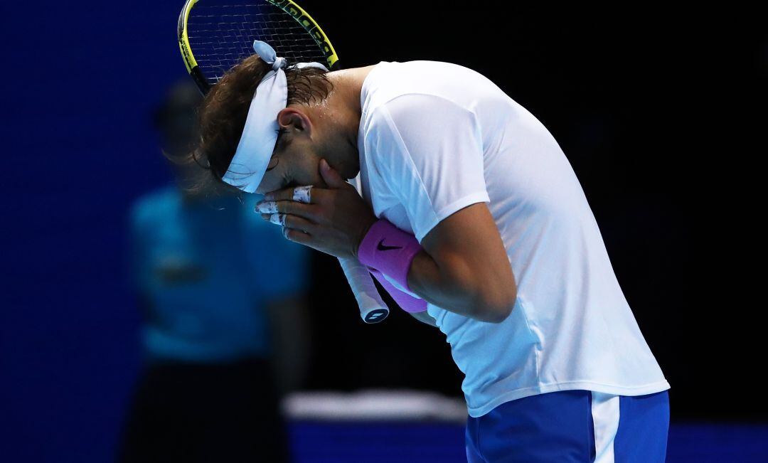 Rafa Nadal, durante su partido ante Zverev.