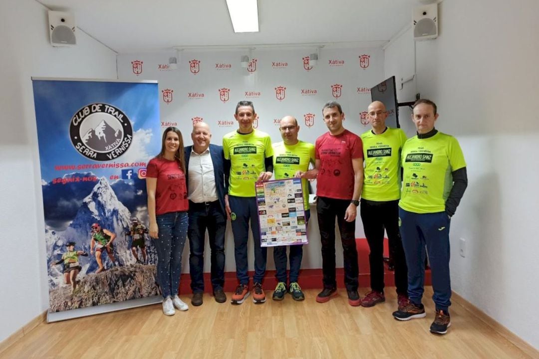 Pedro Aldavero en la presentación de una prueba deportiva.