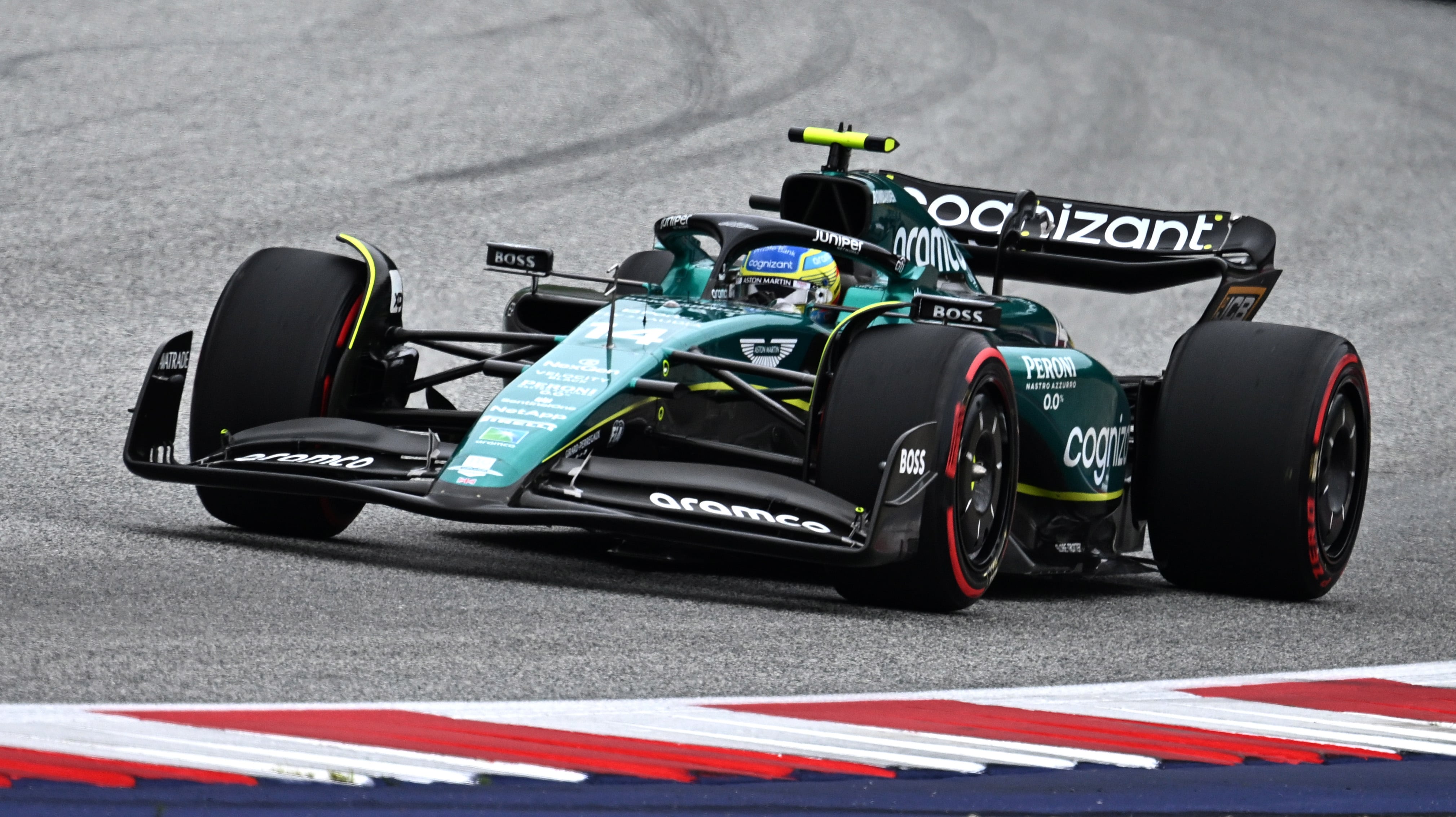 Fernando Alonso en el Gran Premio de Austria de Fórmula 1.