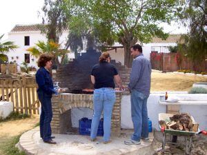 Clientes de una casa rural solidaria