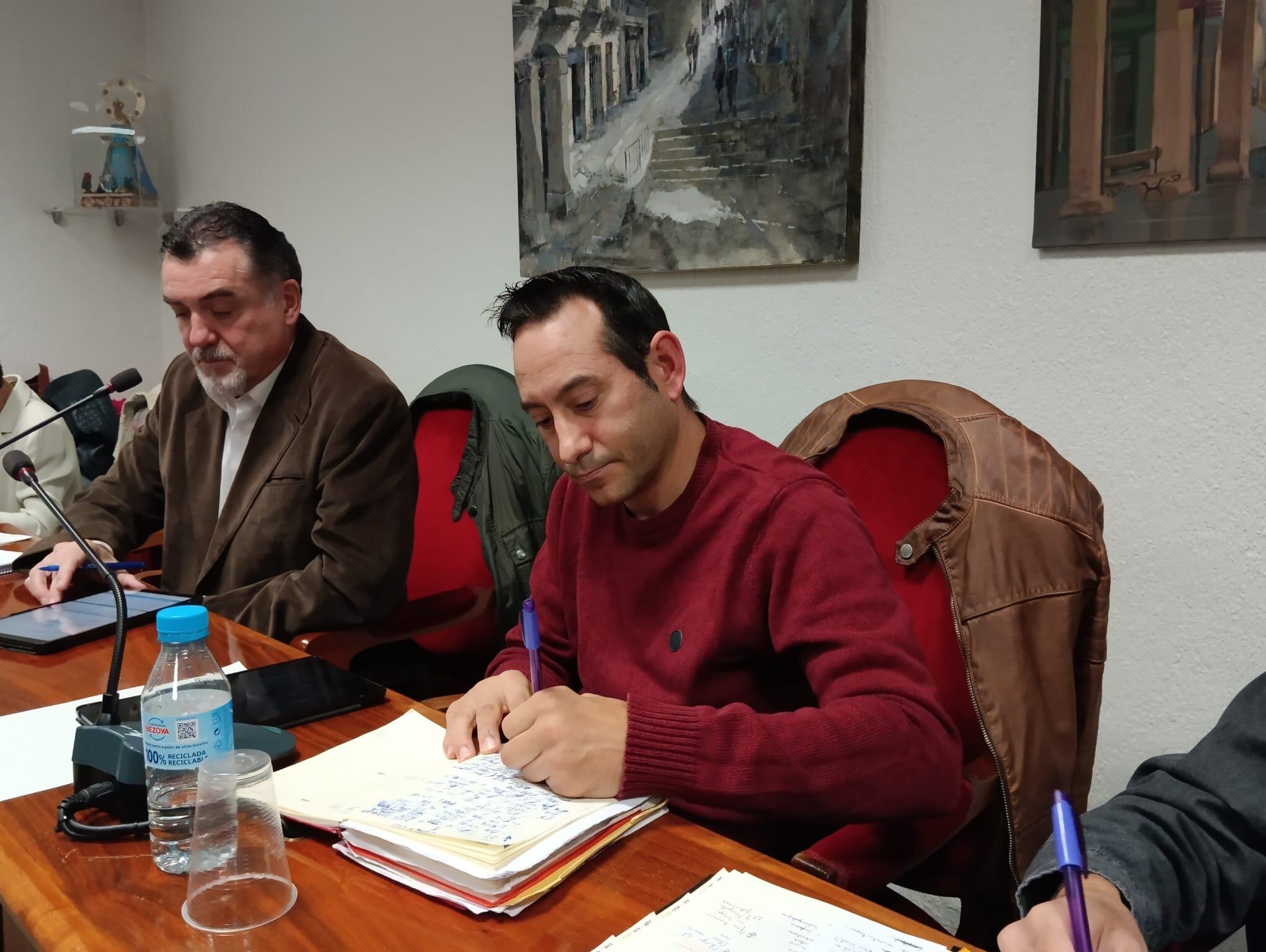 Imagen de archivo de Andrés Gonzalo junto al concejal de Ciudadanos, José Antonio Fuertes