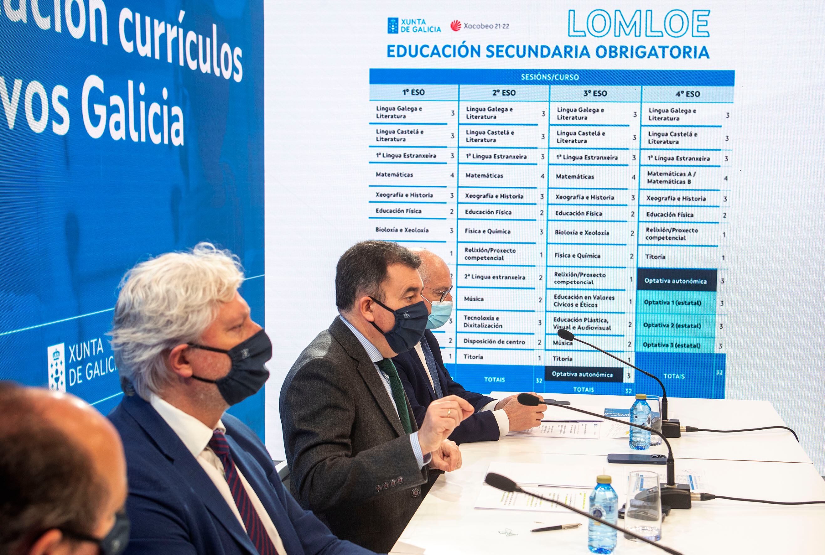  O conselleiro de Cultura, Educación e Universidade, Román Rodríguez, informa en rolda de prensa sobre os currículos da nova Lei de Educación.