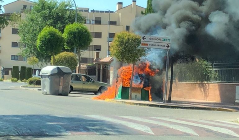 Algunos incendios de contenedores se han producido muy cerca de varias viviendas