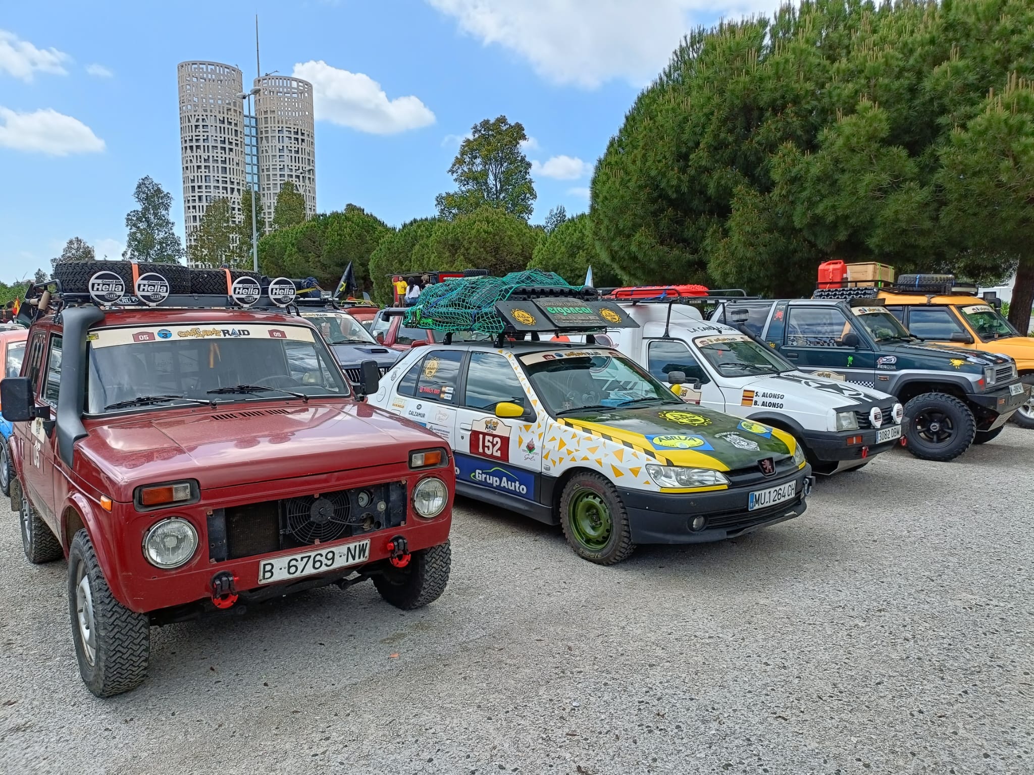 Vehículos del Chatarra Raid en Palmones