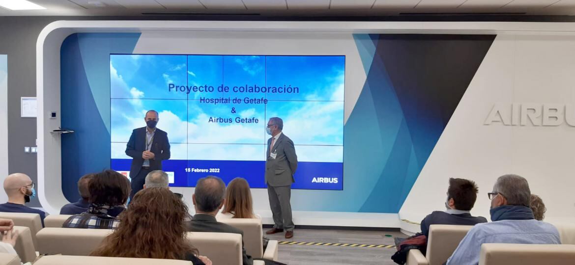 Los responsables del Hospital de Getafe y de Airbus han presentado la segunda edición de su proyecto de colaboración