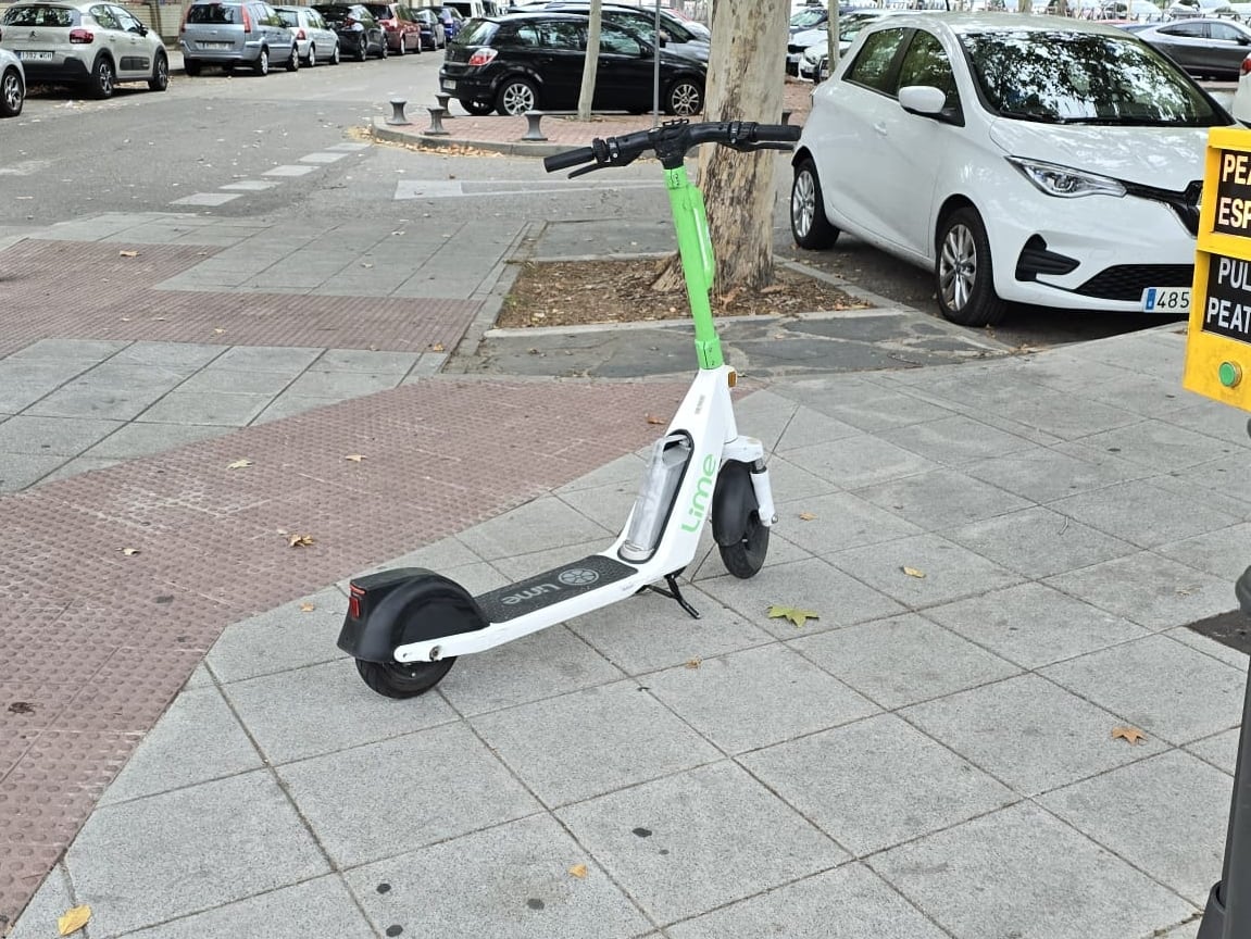 Patinete eléctrico de alquiler.