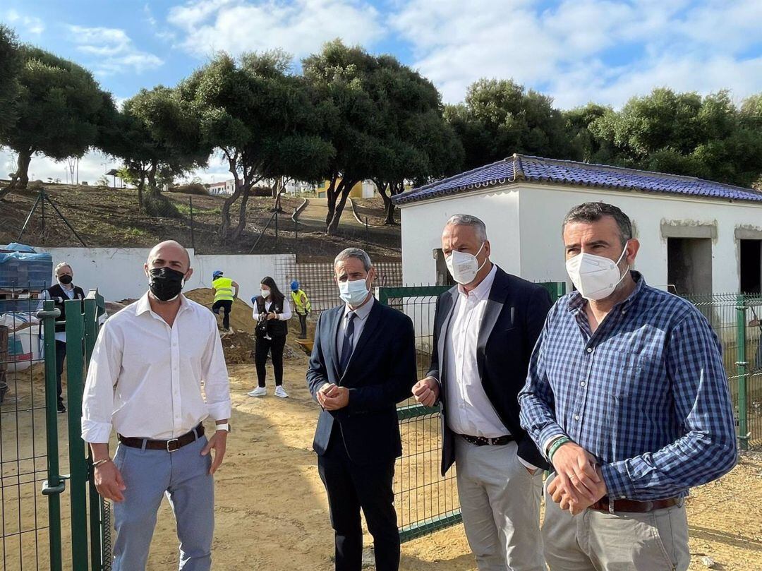 Pacheco en la visita a San Roque.