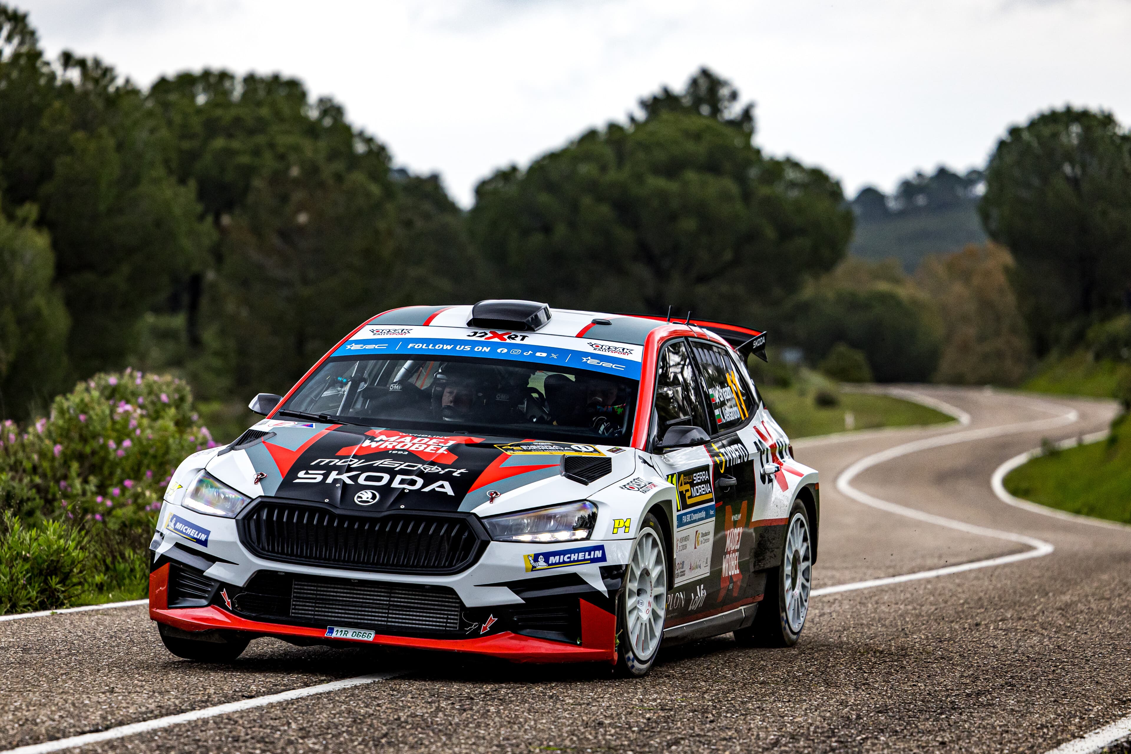 Gryazin durante la Qualyfing Stage del Rallye Sierra Morena