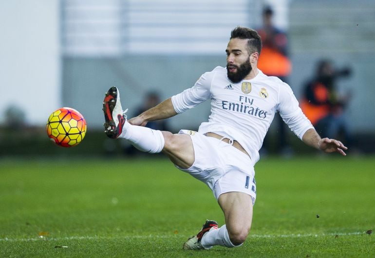 Dani Carvajal, durante un partido del Real Madrid