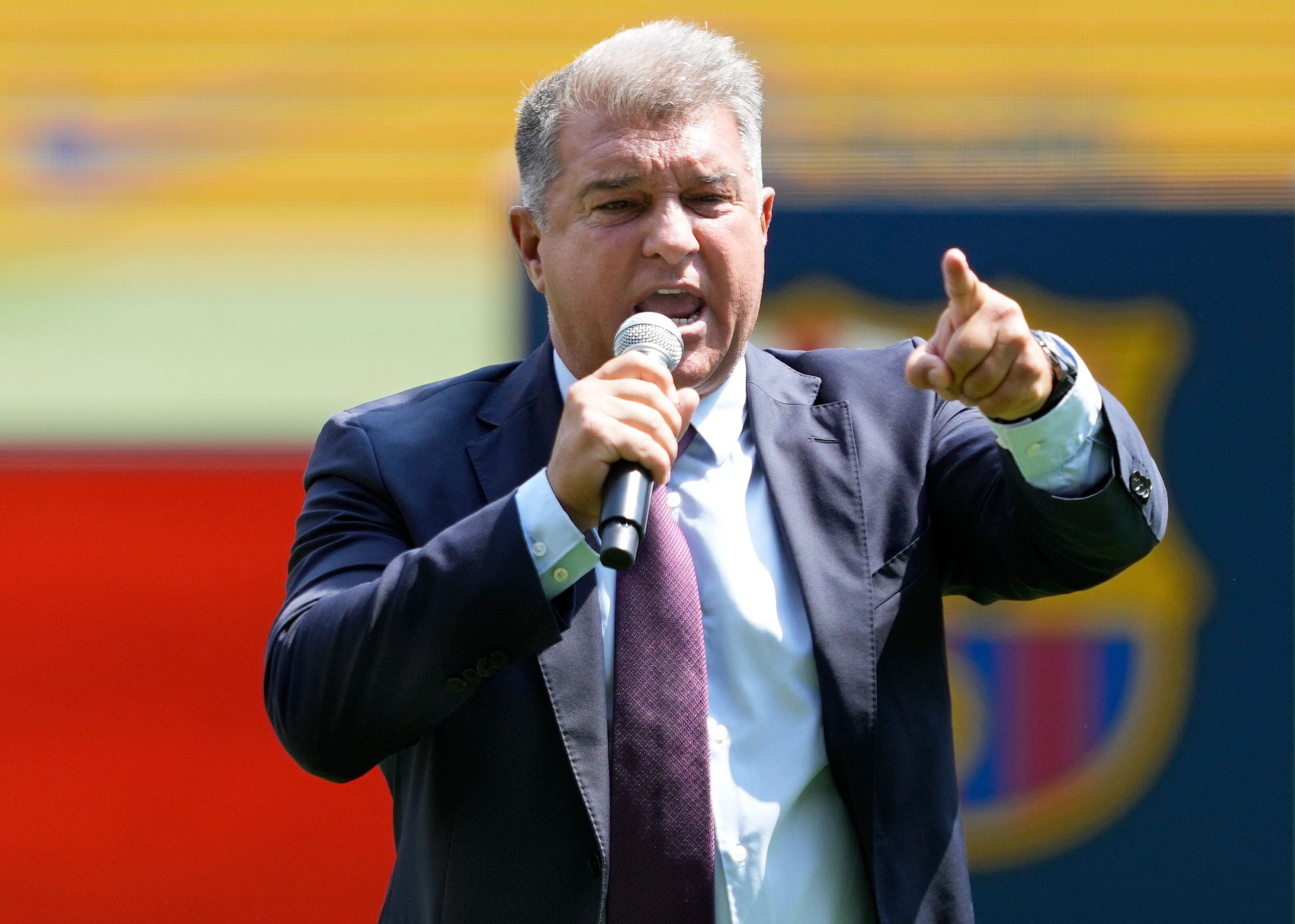 El presidente del FC Barcelona, Joan Laporta EFE/Alejandro Garcia