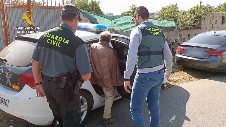 Momento de la detención en Ponferrada