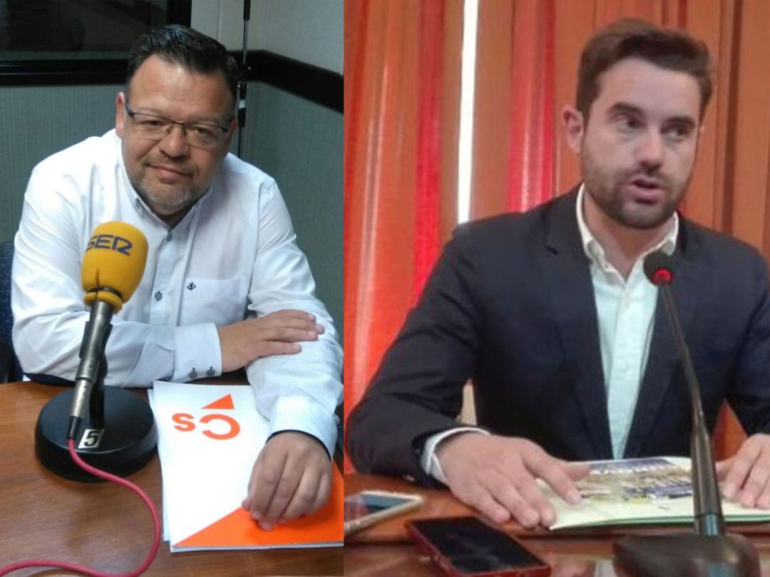 Josá Antonio Bartolomé, diputado de Ciudadanos y Antidio Fagúndez, secretario Provincial del PSOE