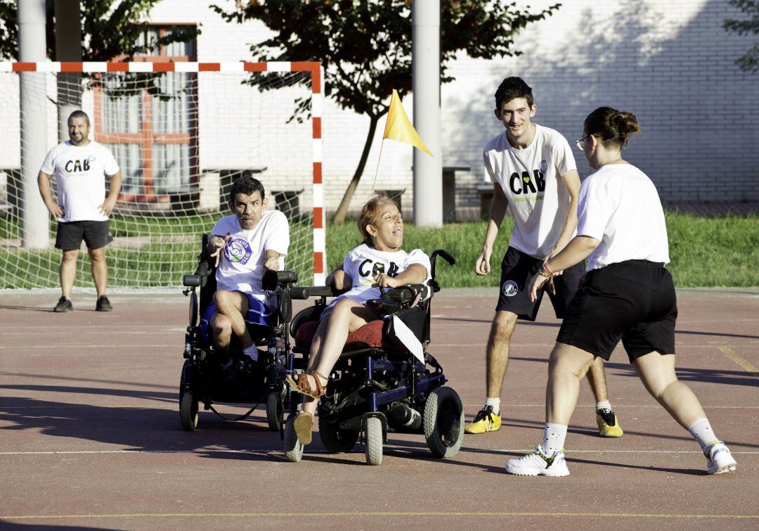 Un momento del II Campeonato de Fútbol Adaptado.