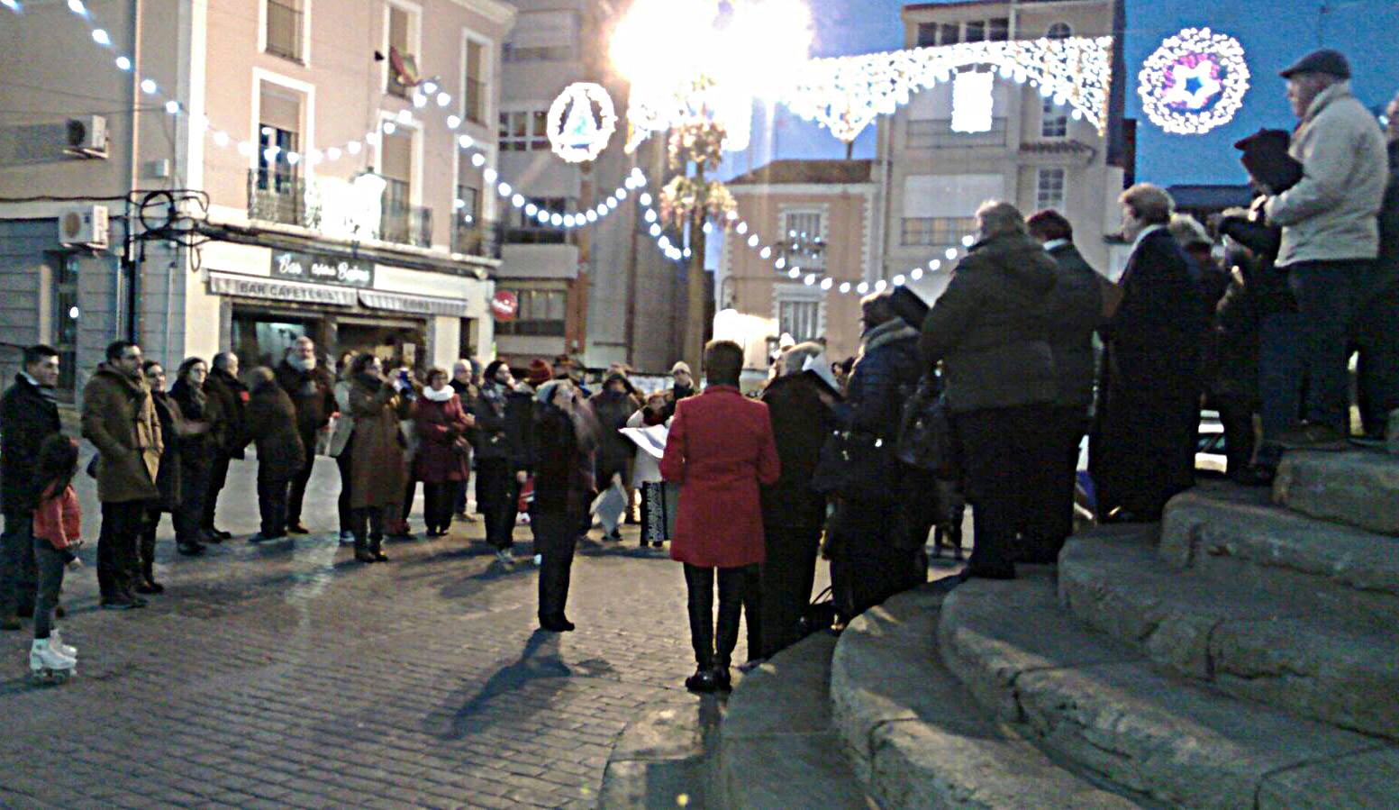 Banyeres iluminada de Navidad