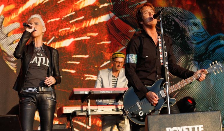 Roxette, durante un concierto en 2011.