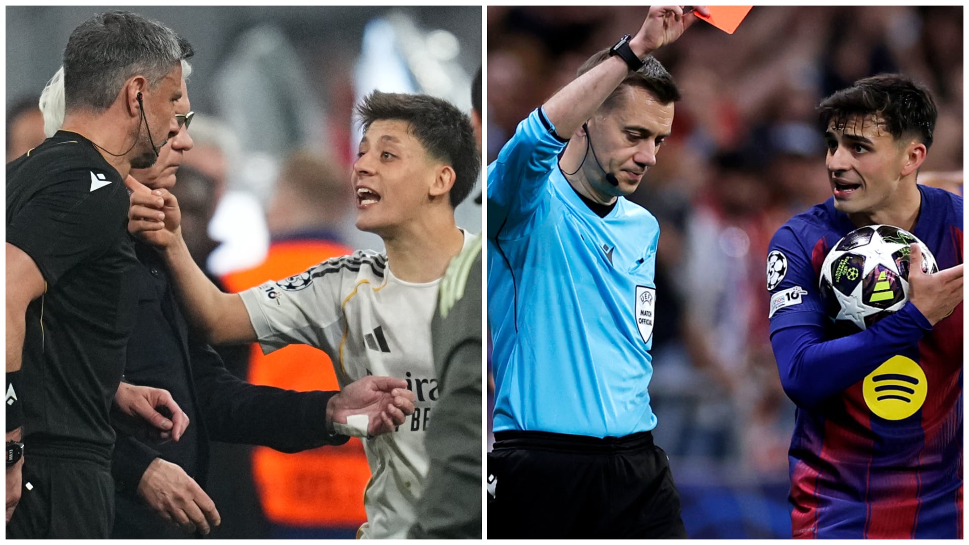 Quejas de Real Madrid y FC Barcelona a sus árbitros de los cuartos de Champions