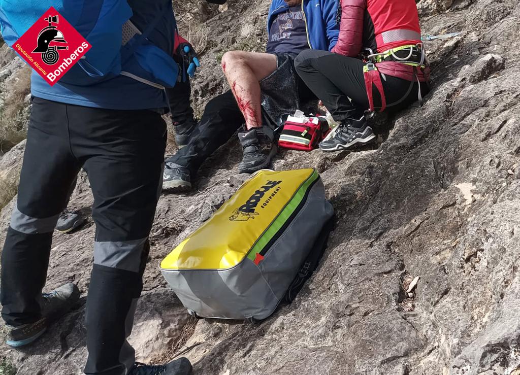 Rescate de un senderista en Montcabrer