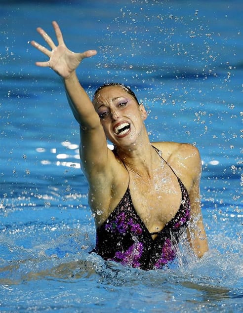 Fotografía de archivo, tomada el 22/03/207, de la nadadora de sincronizada Gemma Mengual, de 34 años, que ha anunciado su retirada definitiva de la práctica de la natación sincronizada