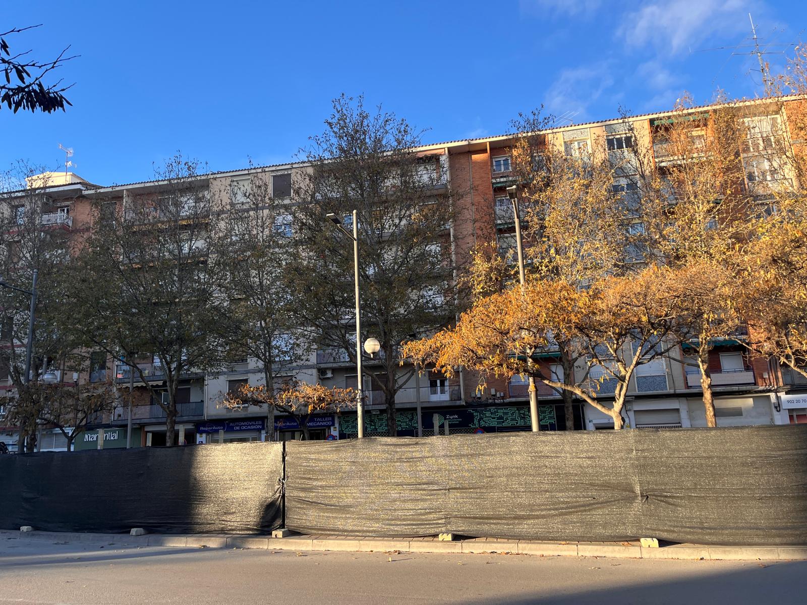 Edificios desalojados de Santa Clara en Huesca