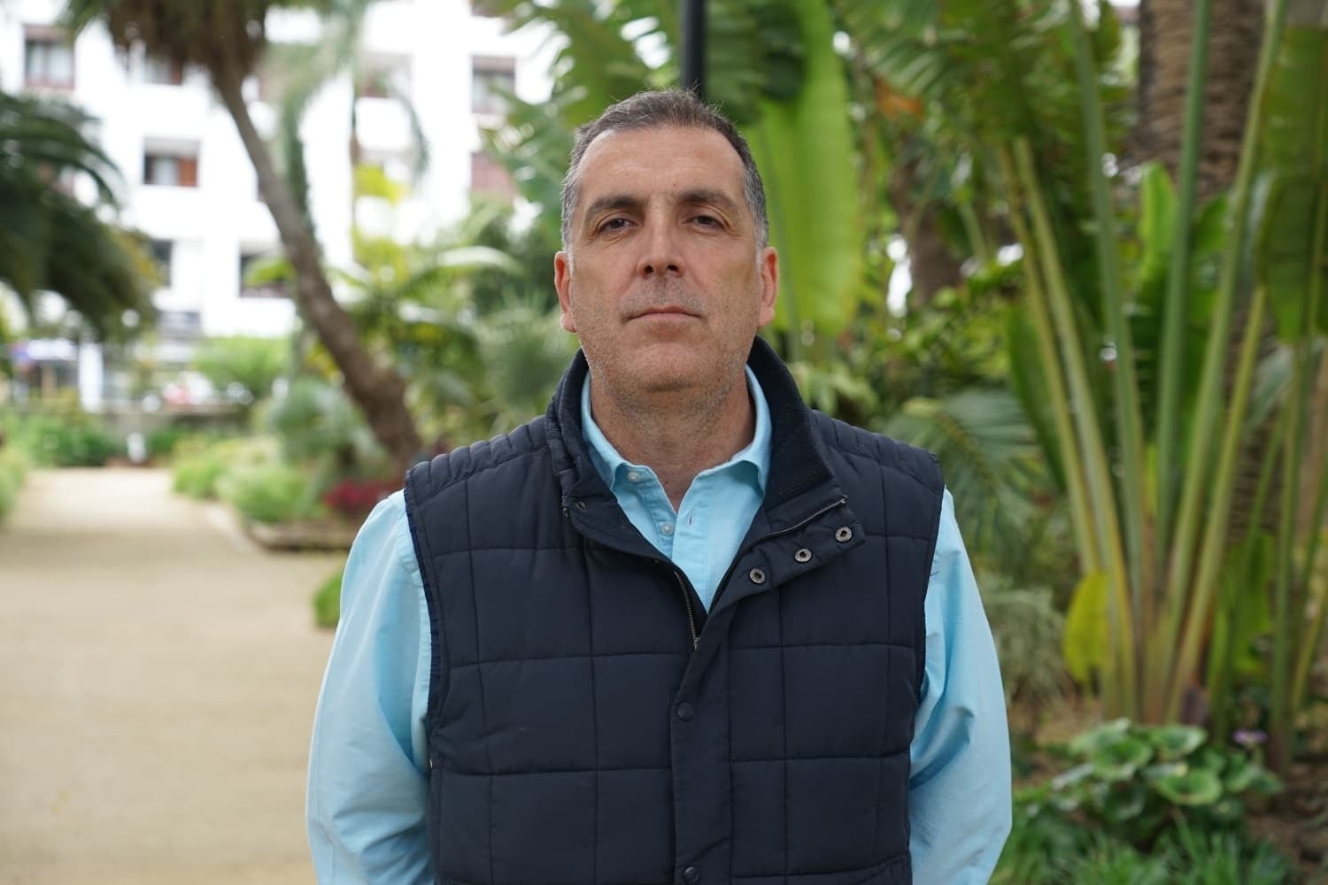 Samuel Vázquez en el Parque María Cristina