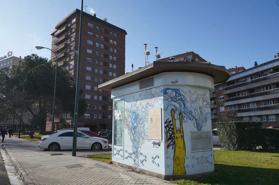 Estación medidora de la contaminación en Valladolid