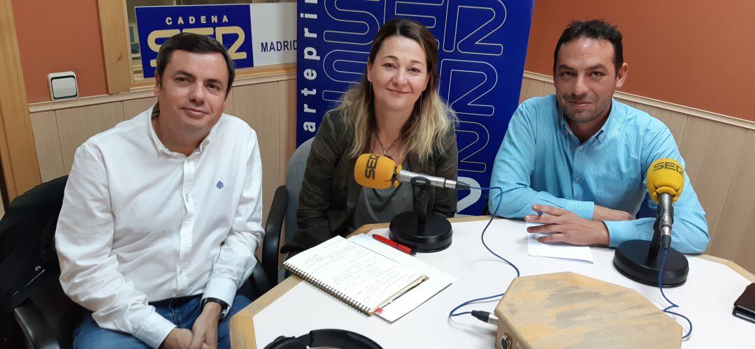 Jesús Sáiz, Beatriz Arceredillo y José Manuel Zarzoso