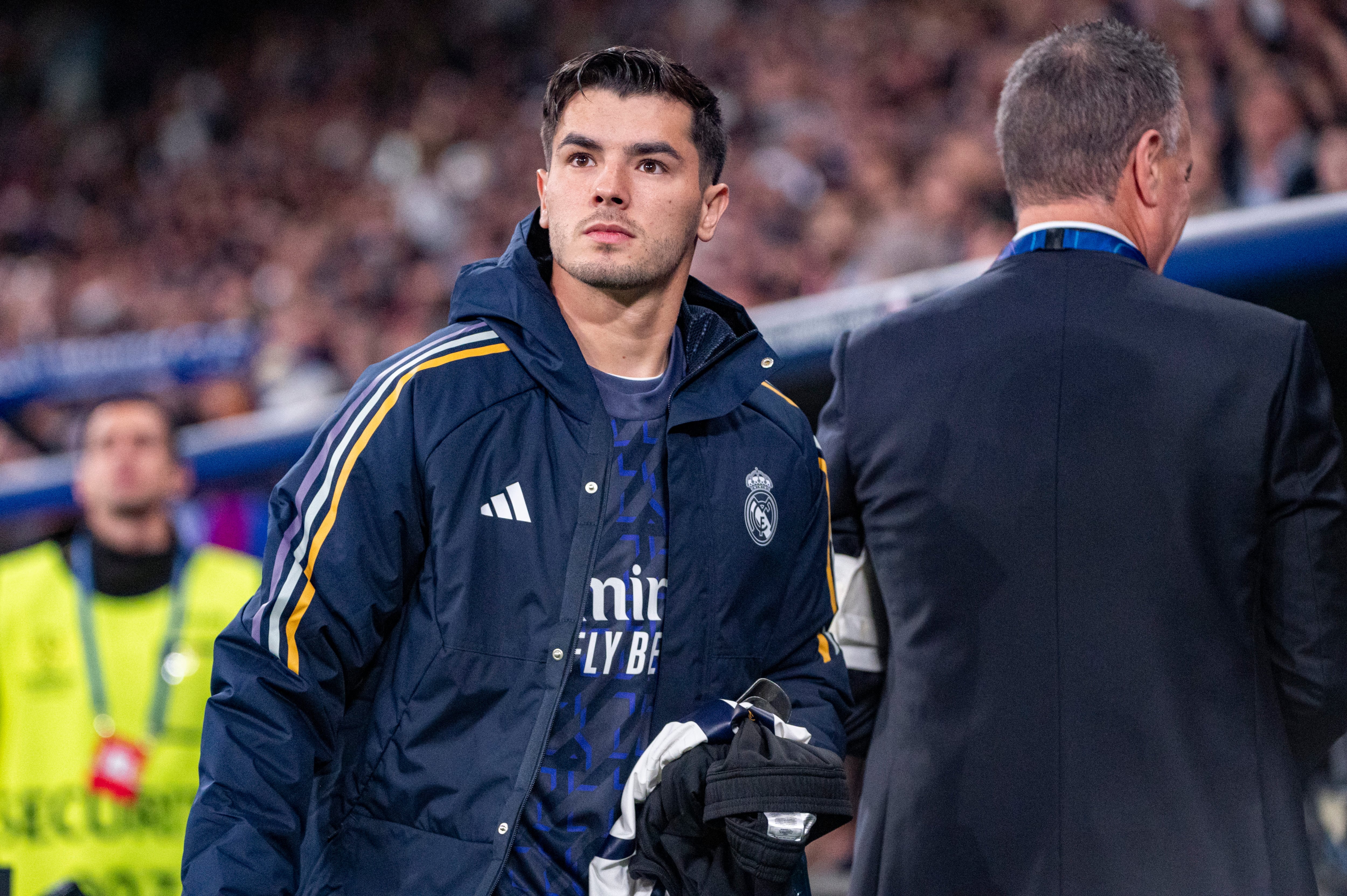 Brahim, durante un partido del Real Madrid