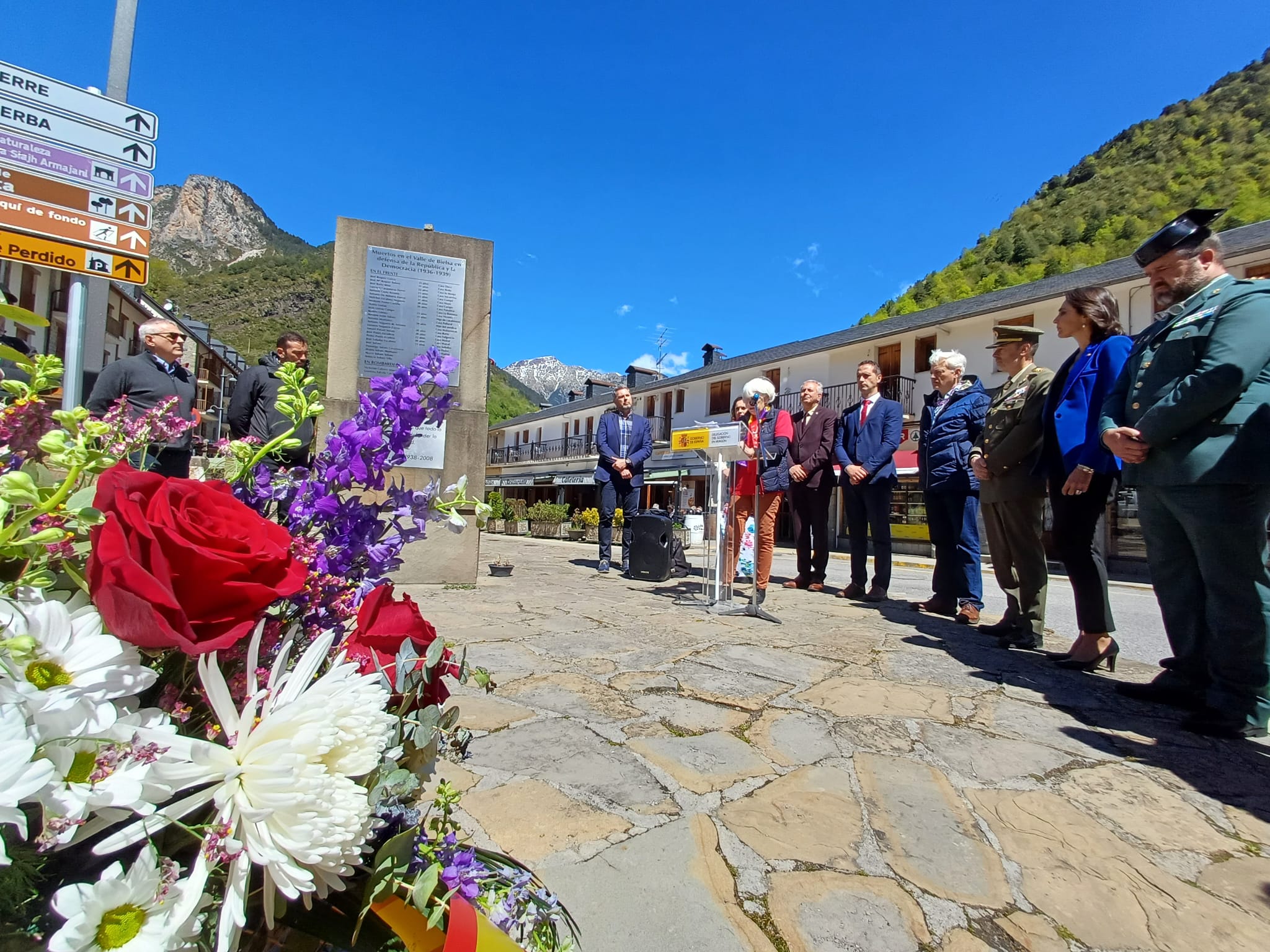 Bielsa ha acogida el Día del Exilio. Foto: Delegación del Gobierno en Aragón