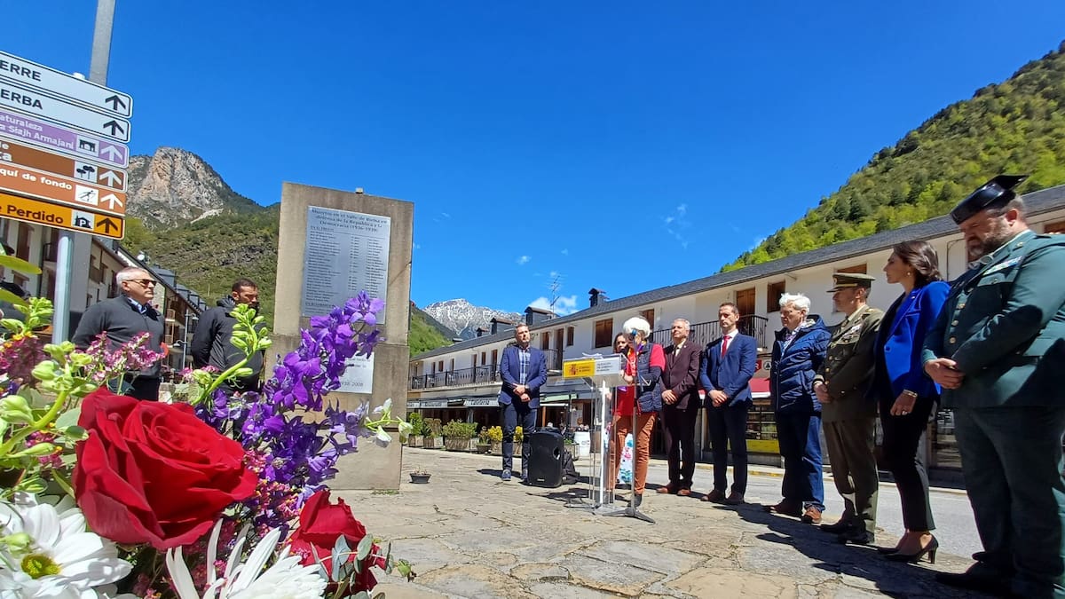 La Delegación del Gobierno en Aragón conmemora en Bielsa el Día del Exilio