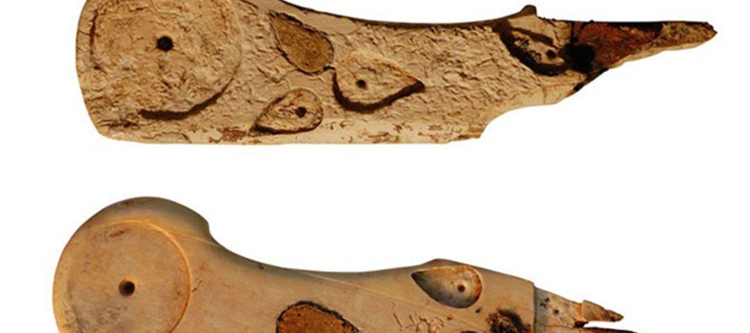 Imagen de los cuchillos con incrustaciones de ámbar