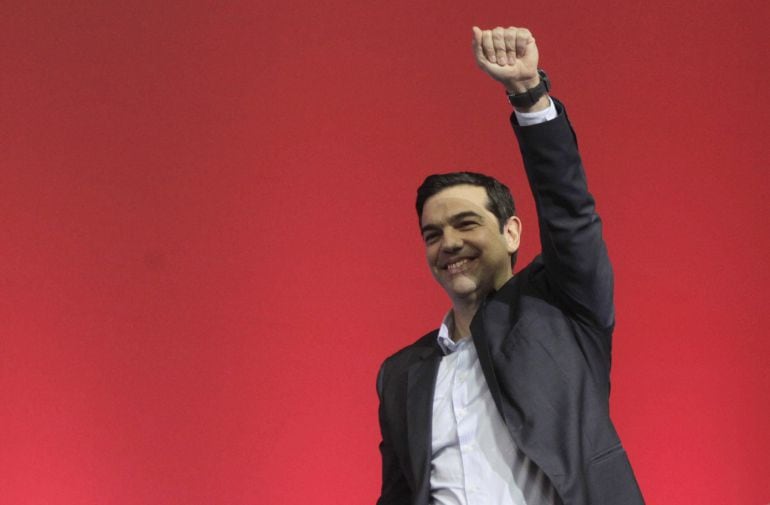 Alexis Tsipras, líder de la formación de izquierdas, durante un mitin en Atenas el pasado 3 de enero.