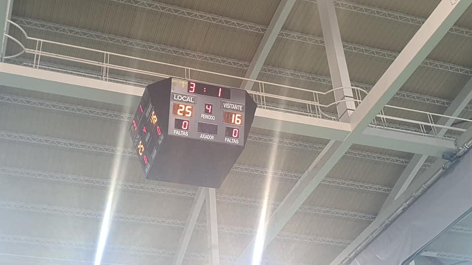 Marcador del pabellón cubierto