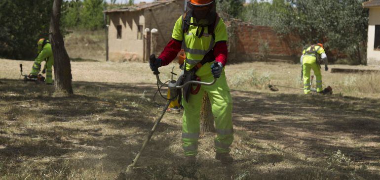 Imagen de estas cuadrillas trabajando 