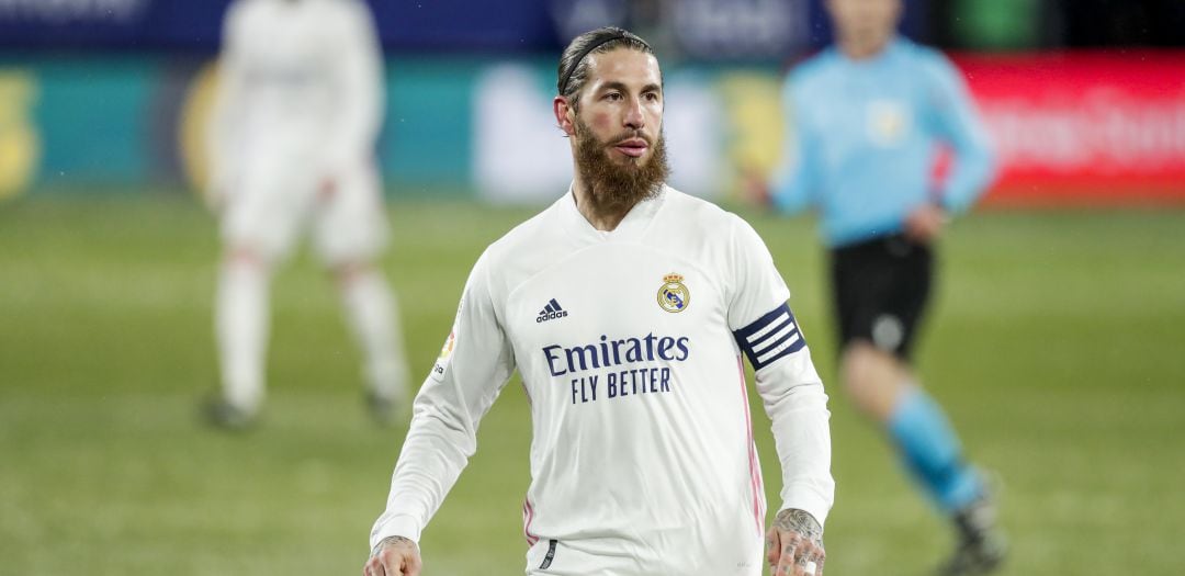 Ramos, durante el partido contra Osasuna. 