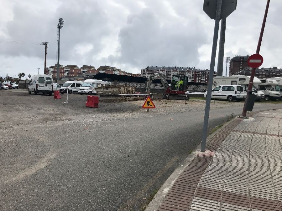 Obras en el barrio de Brazomar