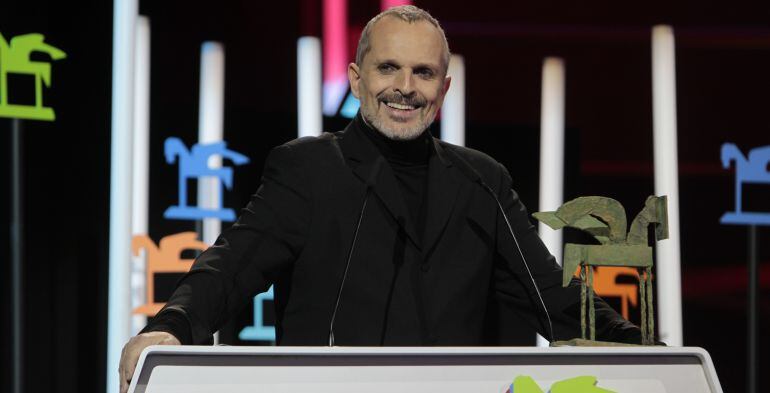 Miguel Bosé, en la gala de los Ondas 2016.