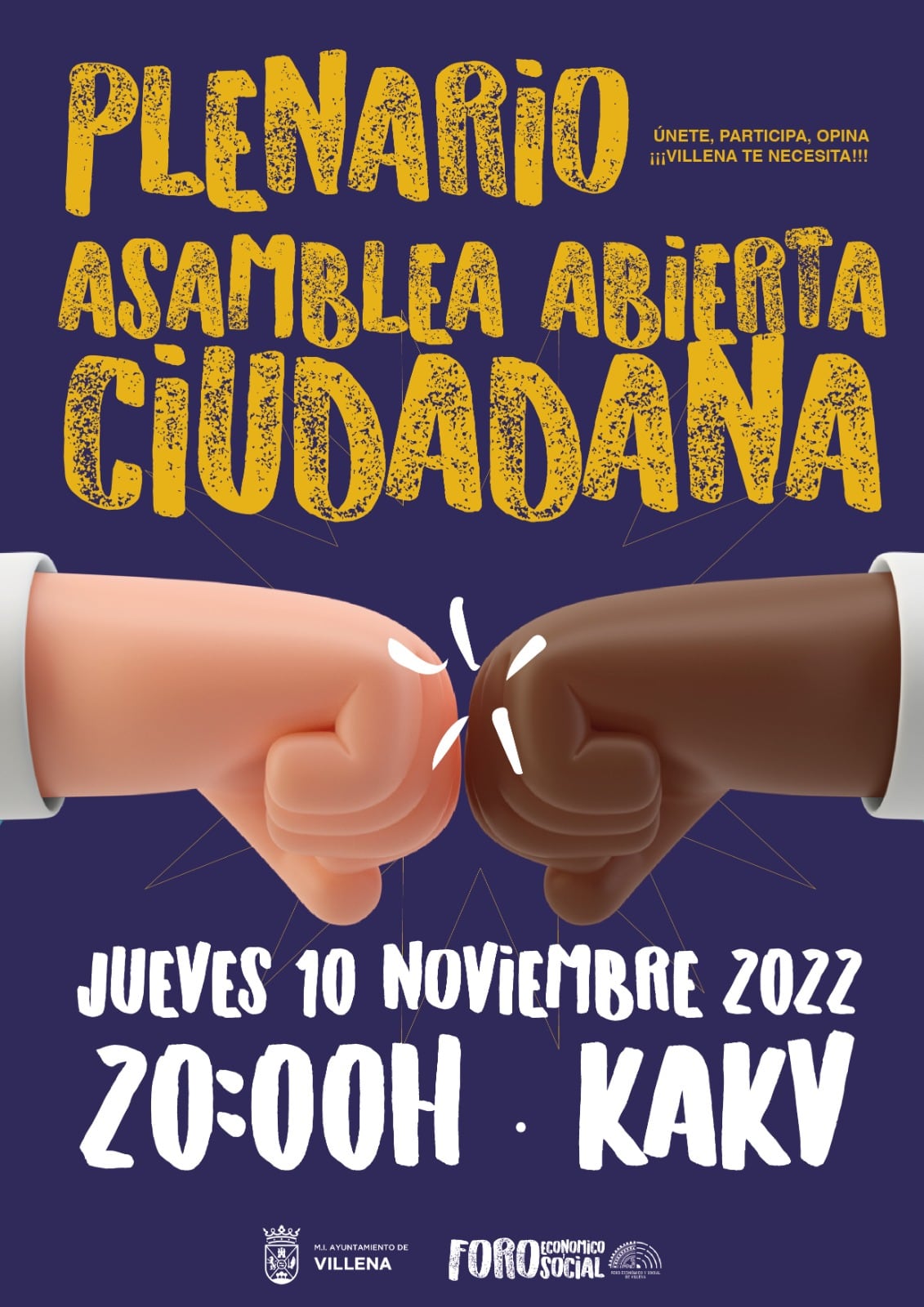 Cartel del acto convocado para este jueves