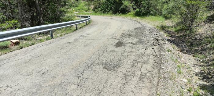 Estado actual de uno de los accesos en los que se va a intervenir