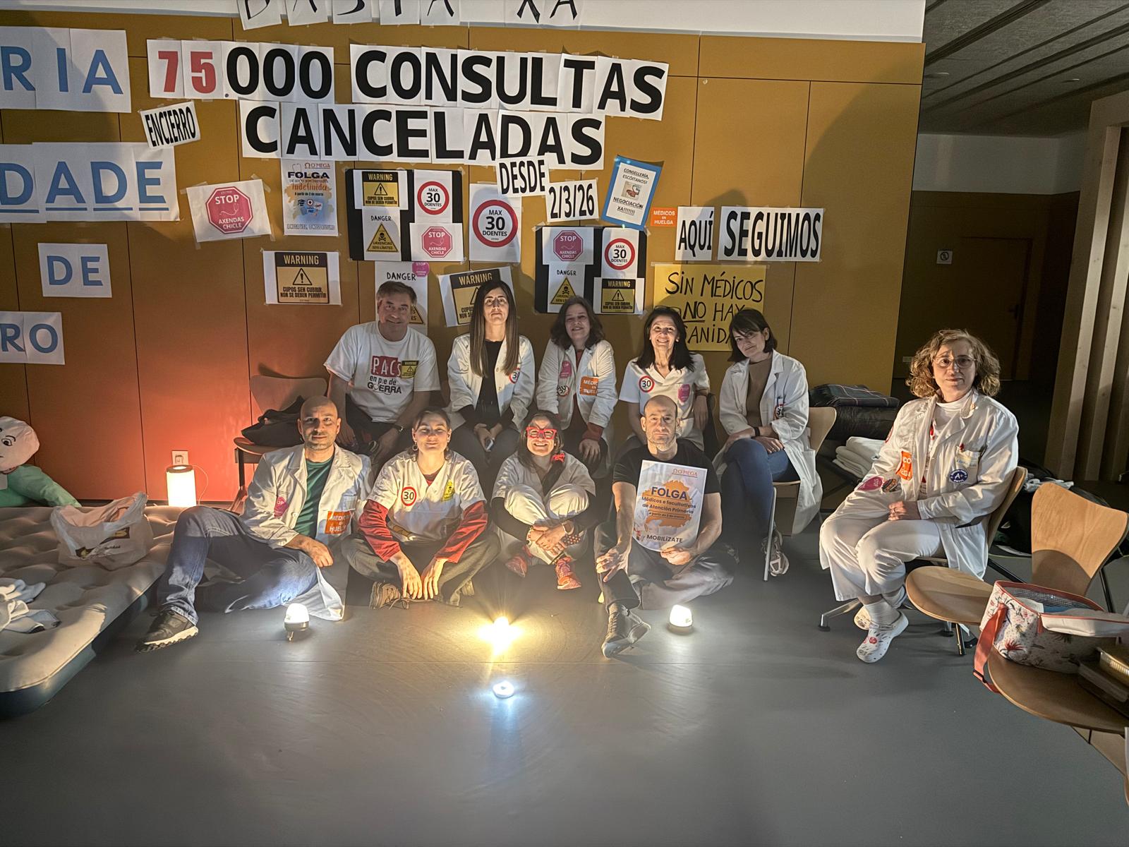 Los médicos encerrados en el Olimpia Valencia en su quinta noche