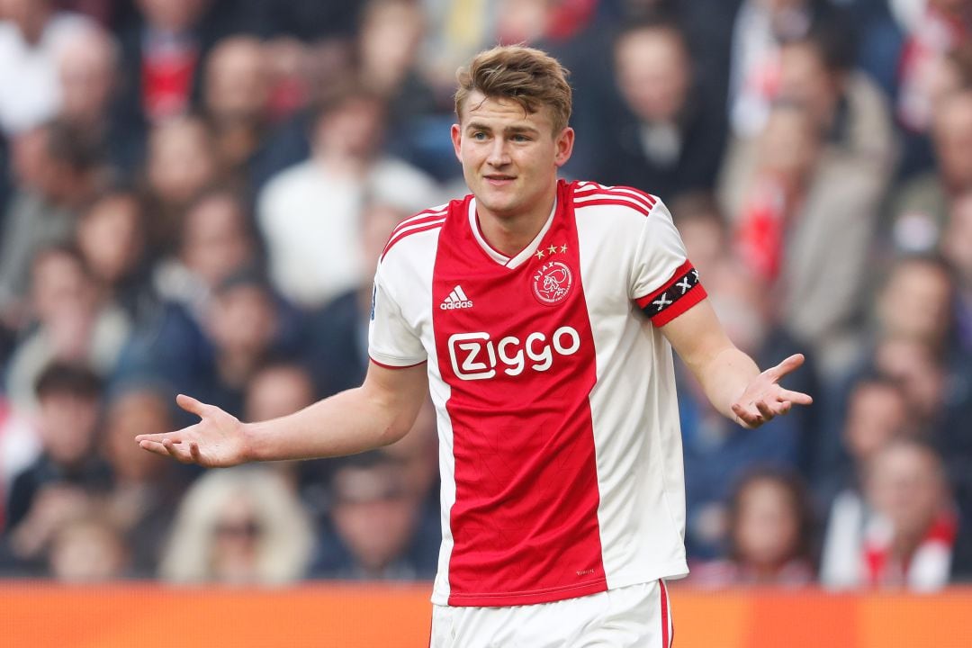 De Ligt durante el último encuentro del Ajax ante el PSV