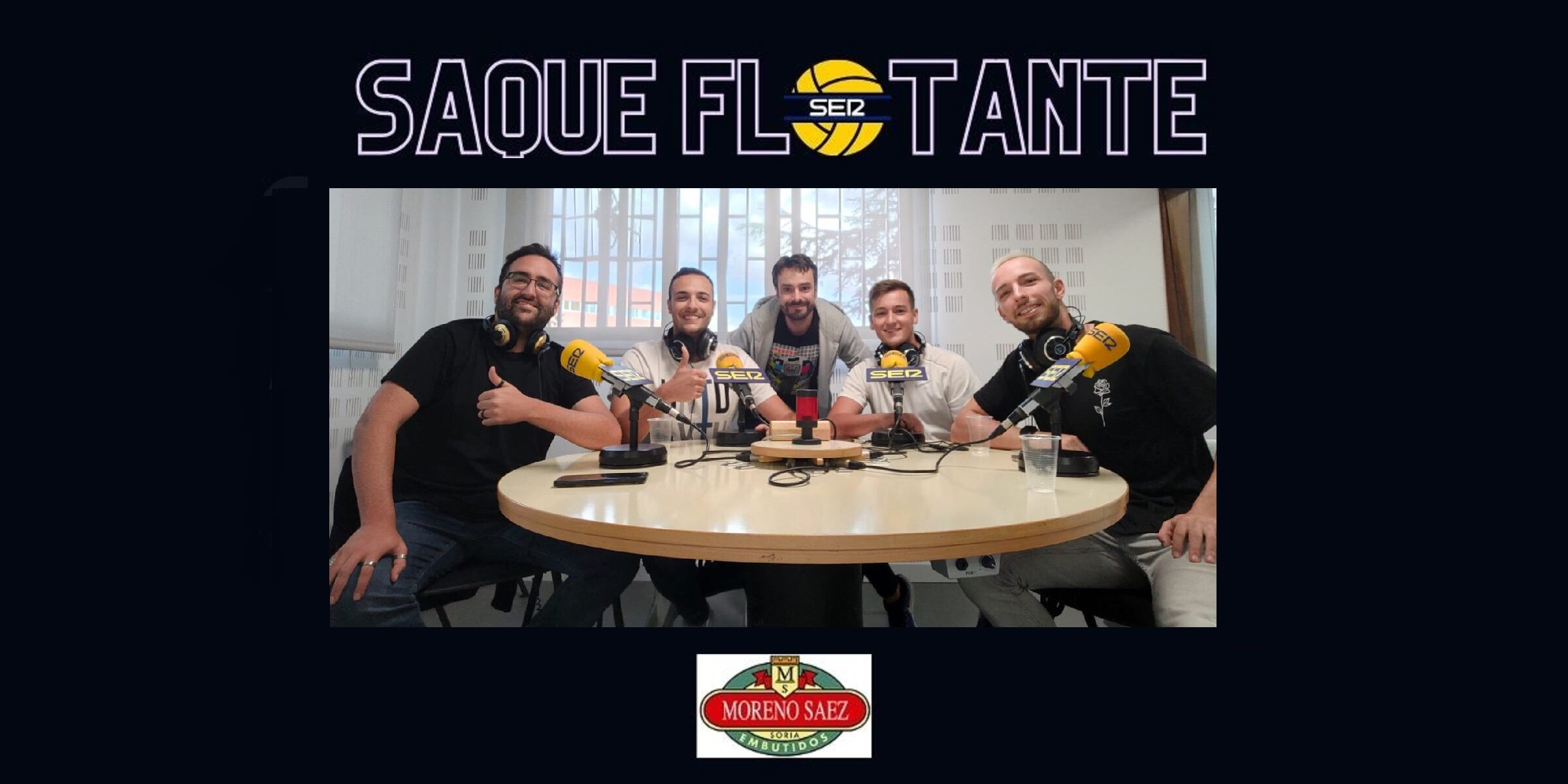 Rubén Ocón, Rubén Bahón, Sergio Pascual y Luis Martín, en la Tertulia Saque Flotante.