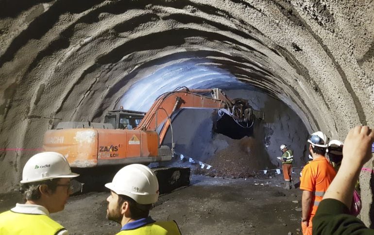 La excavación del túnel
