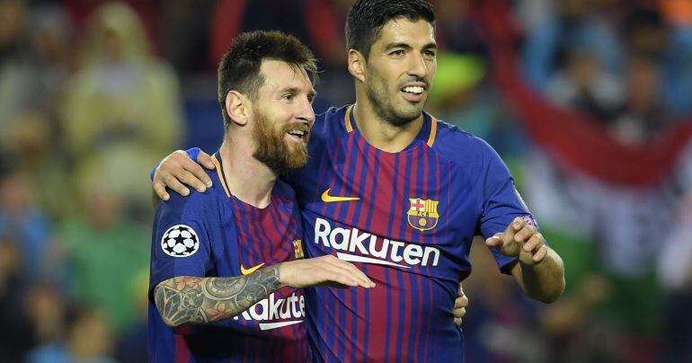 Leo Messi y Luis Suárez