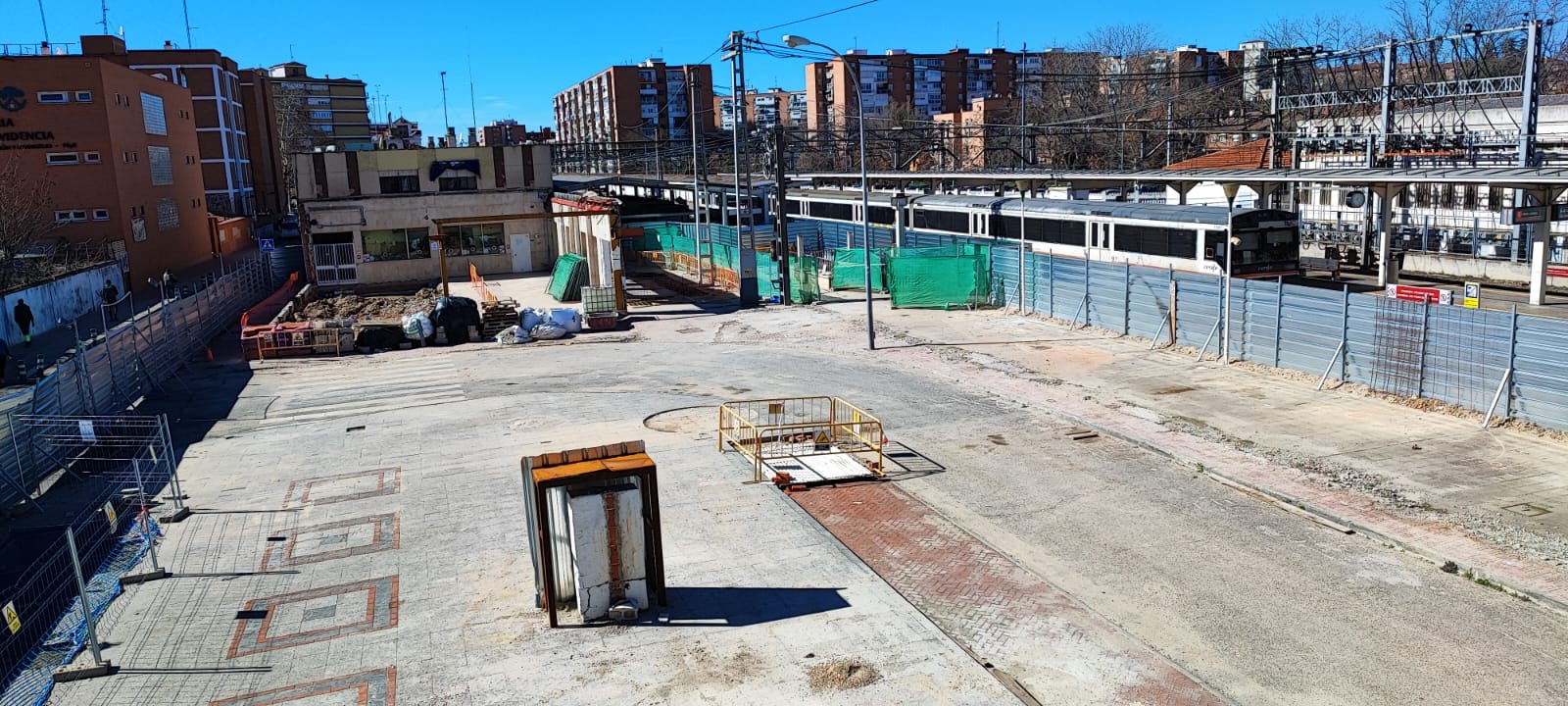 Estado actual de las obras en la estación de Alcalá de Henares