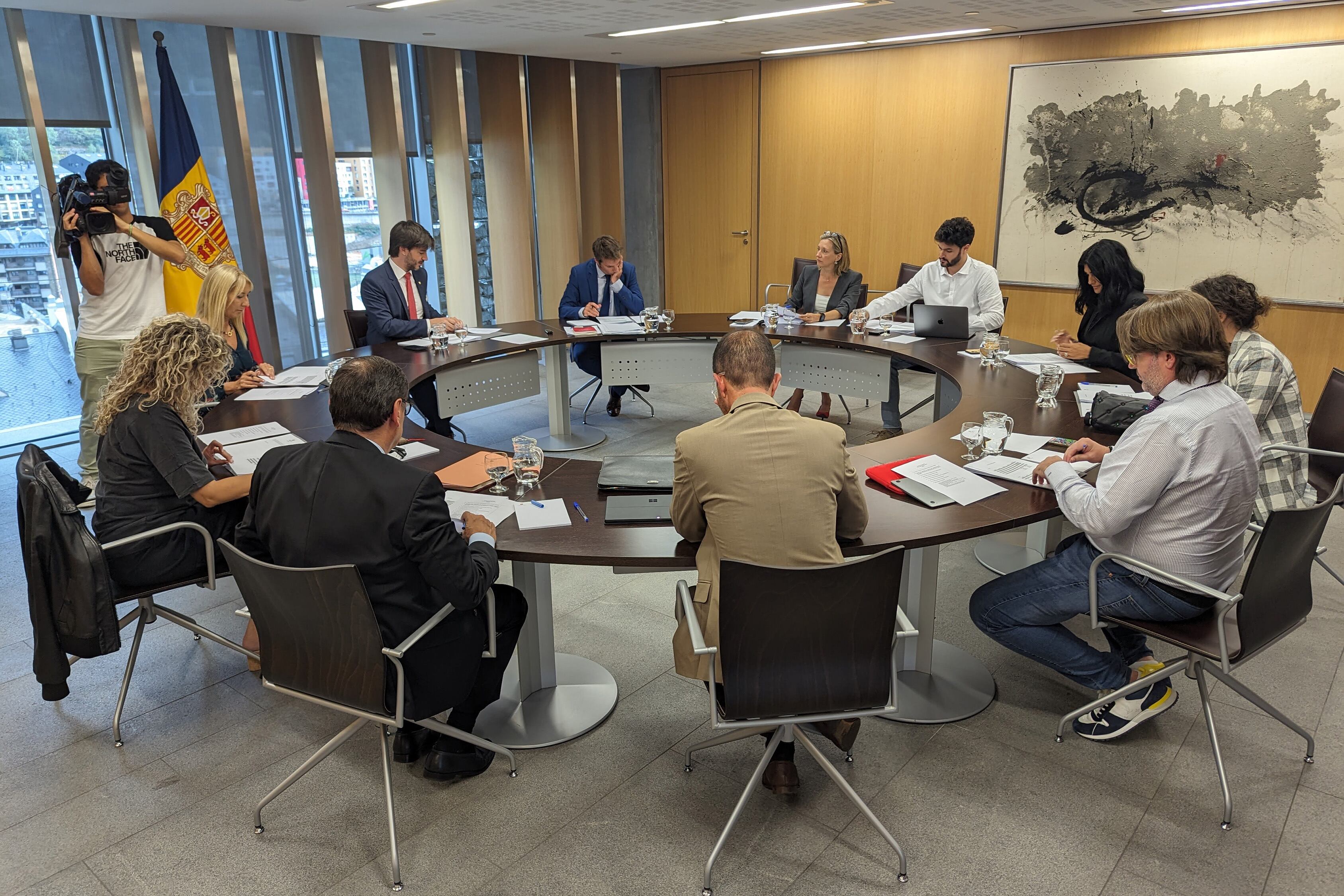 Un moment de la Junta de Presidents celebrada aquest dimarts a la tarda.