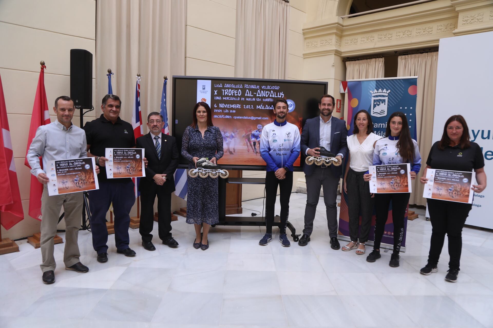El trofeo Al-Ándalus de patinaje de velocidad en Málaga