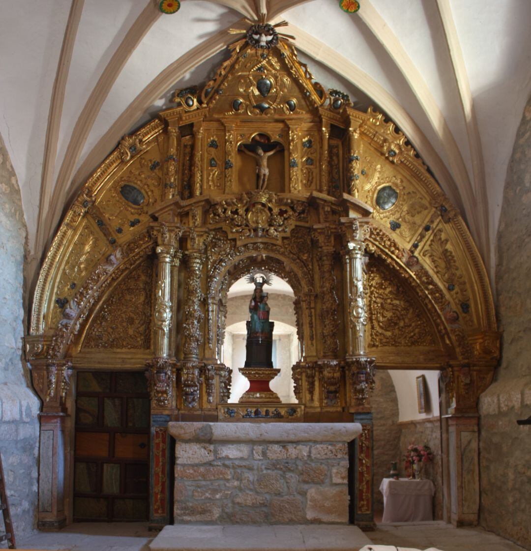 Retablo restaurado en la provincia de Palencia