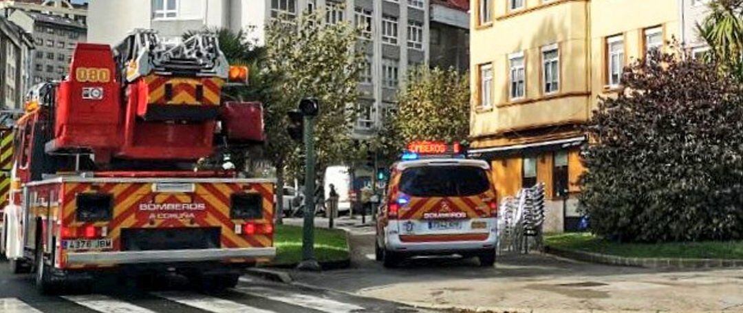 Bomberos en una actuación por el temporal