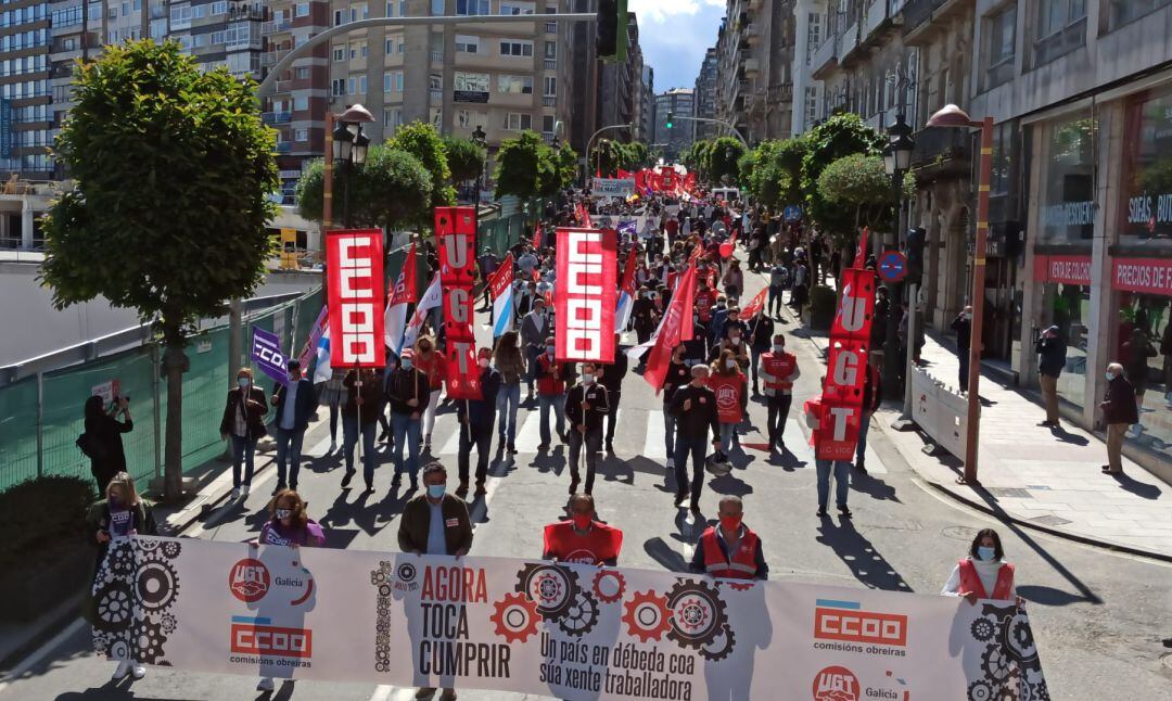 Movilizaciones del 1 de mayo en Vigo.