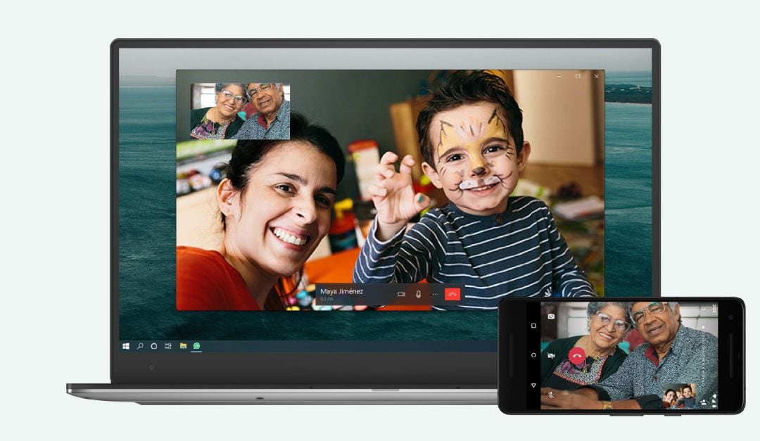La app de escritorio de WhatsApp incorpora las llamadas y videollamadas entre dos usuarios.